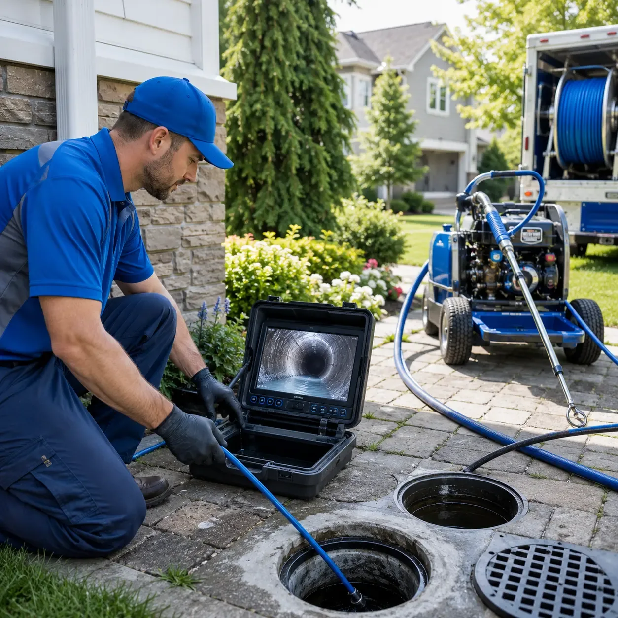 Outdoor drain cleaning professionals serving Bonnie, IL