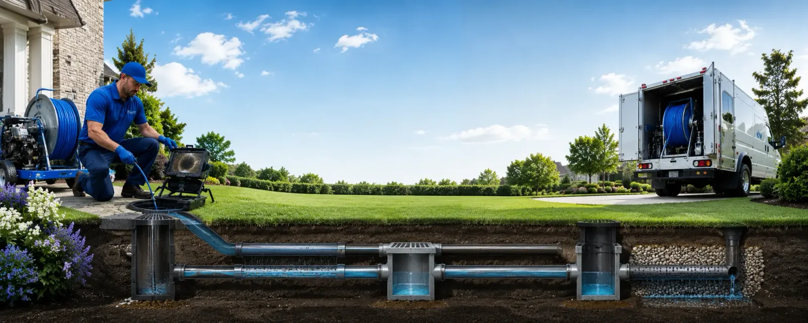 Outdoor drain cleaning information for Bonnie, IL